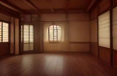 美咲结衣情景剧风格作品封面，室内场景布置精致，暖色调灯光，展现人物在剧情框架中的表演状态